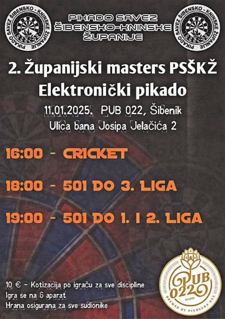 2. Županijski Masters PSŠKŽ 2024/2025