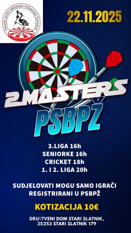 2.Masters PSBPŽ - elektronski pikado