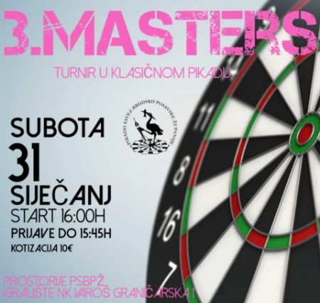 3.Masters turnir - Klasični pikado
