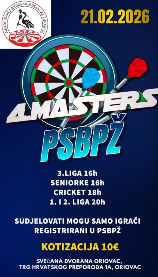 4.Masters PSBPŽ - elektronski pikado