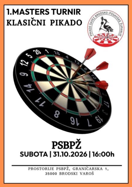1.MASTERS TURNIR PSBPŽ - KLASIČNI PIKADO